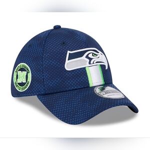 NWT New Era Men's Unisex Seattle Seahawks Sideline 39THIRTY Flex Hat 2024